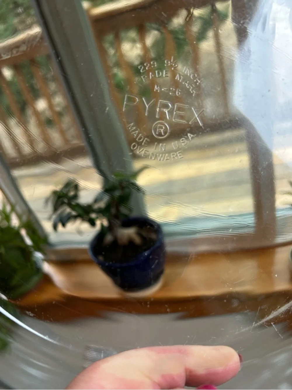 Pyrex TRADE MARK #229 Fluted Edge Clear Glass 9.50” Set of 2 Vintage Pie Dishes
